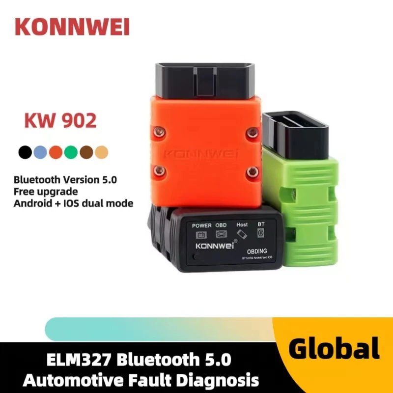 

ELM327 Bluetooth 5.0 Automotive Fault Diagnosis Tester Free Upgrade Car Scanner For Android and IOS