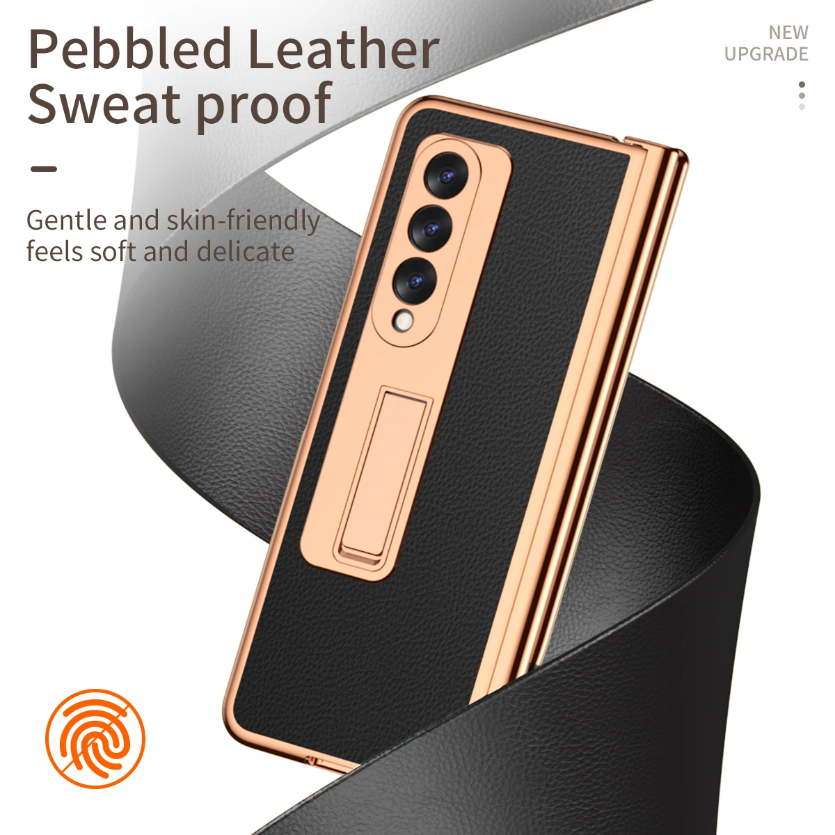 With S Pen Plating Magnetic Leather Case For Samsung Galaxy Z Fold 4 5G 360 Full Screen Protector Kickstand Phone Cover Fold 3 2