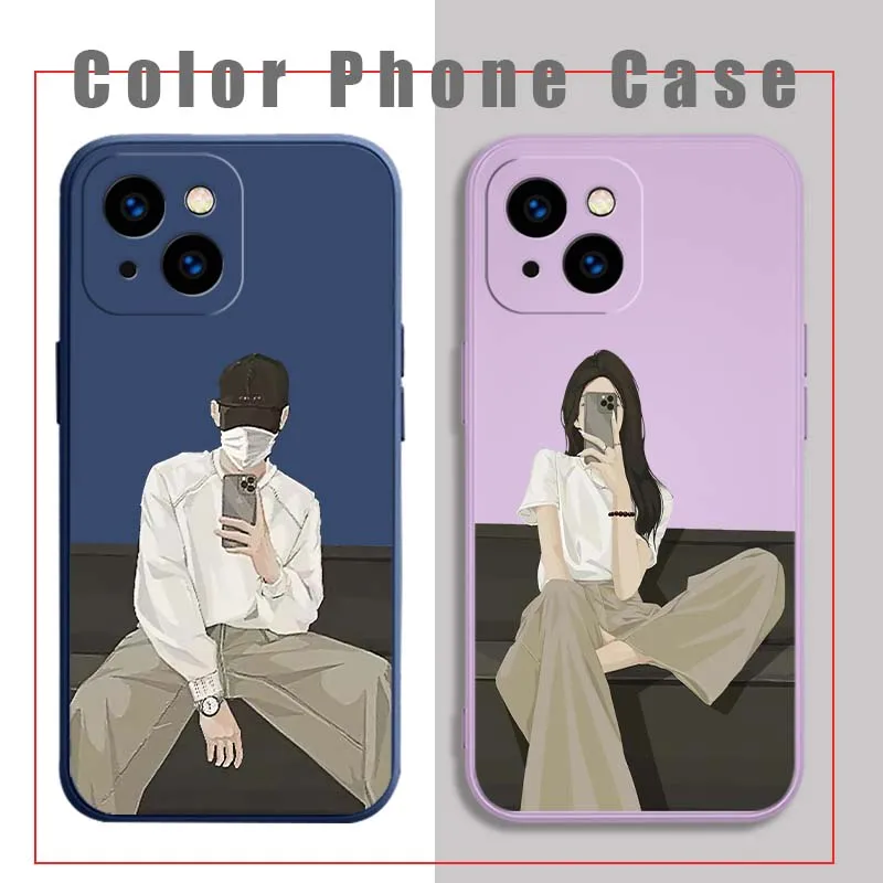 Фото Чехол с изображением женщины, делающей селфи, для Apple IPhone 11 8 7 6 6S SE X XS XR Max Plus, мягкий чехол для телефона №1