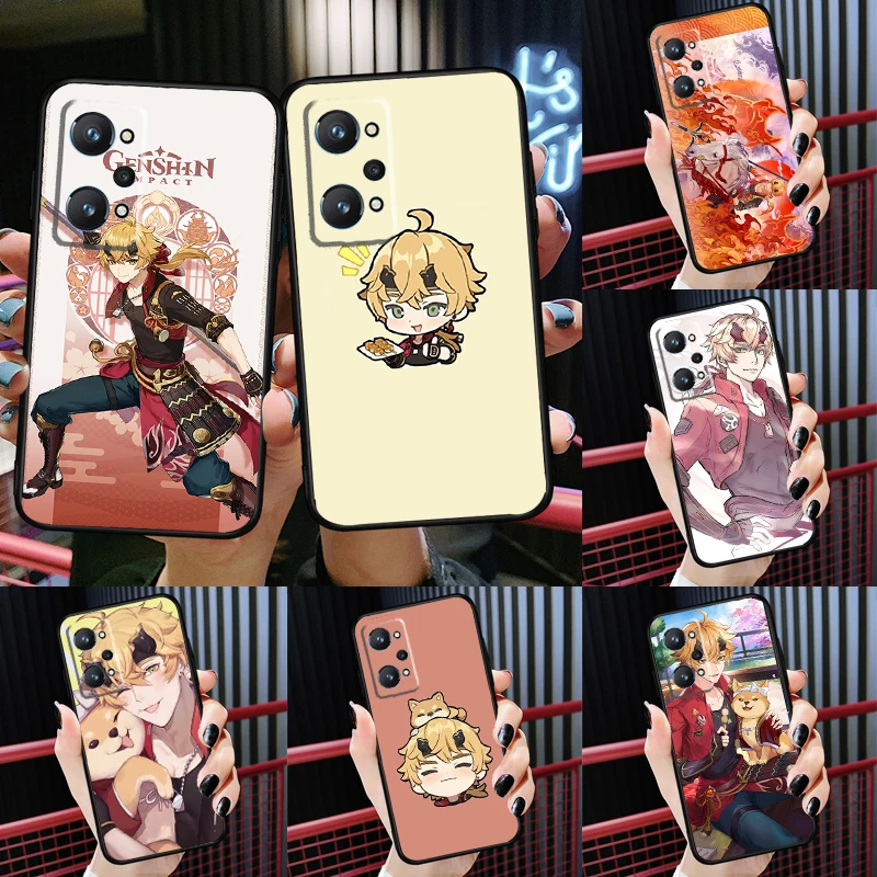 

Genshin Impact ThoMa For Realme GT 2 Pro GT Neo 2 Master 8 Pro C21 C3 Case For OnePlus 9 10 Pro 9R Nord2 Cover