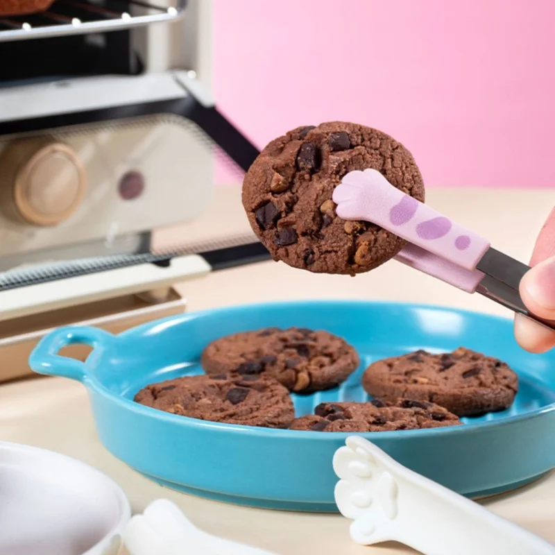 Милый Силиконовый Мини-зажим Для Еды С Кошачьим Дизайном Нескользящие Ручки