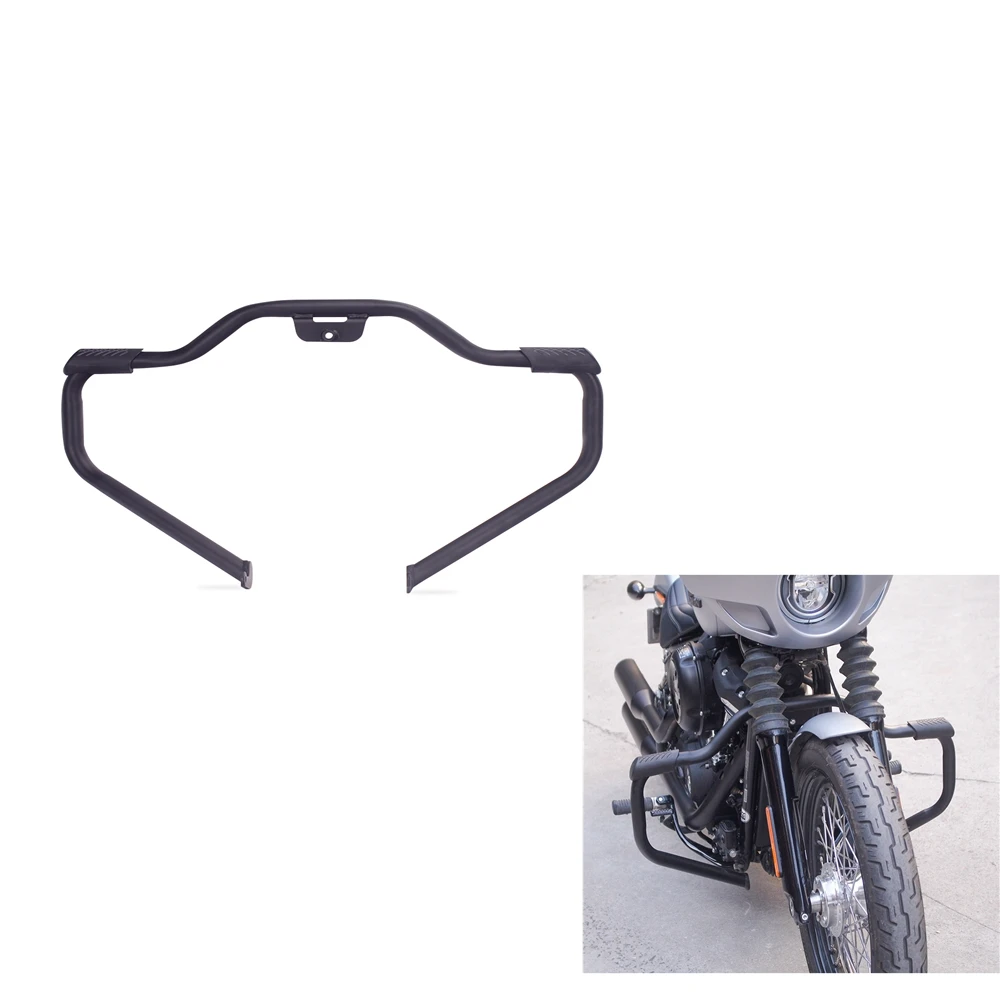 

Motorcycle Mustache Engine Crash Guard Bar for Harley Softail Models 2018-2020