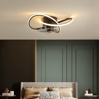 modern luxury chandeliers with fan ceiling led creative for bedroom living room study loft decoration salon interior lighting