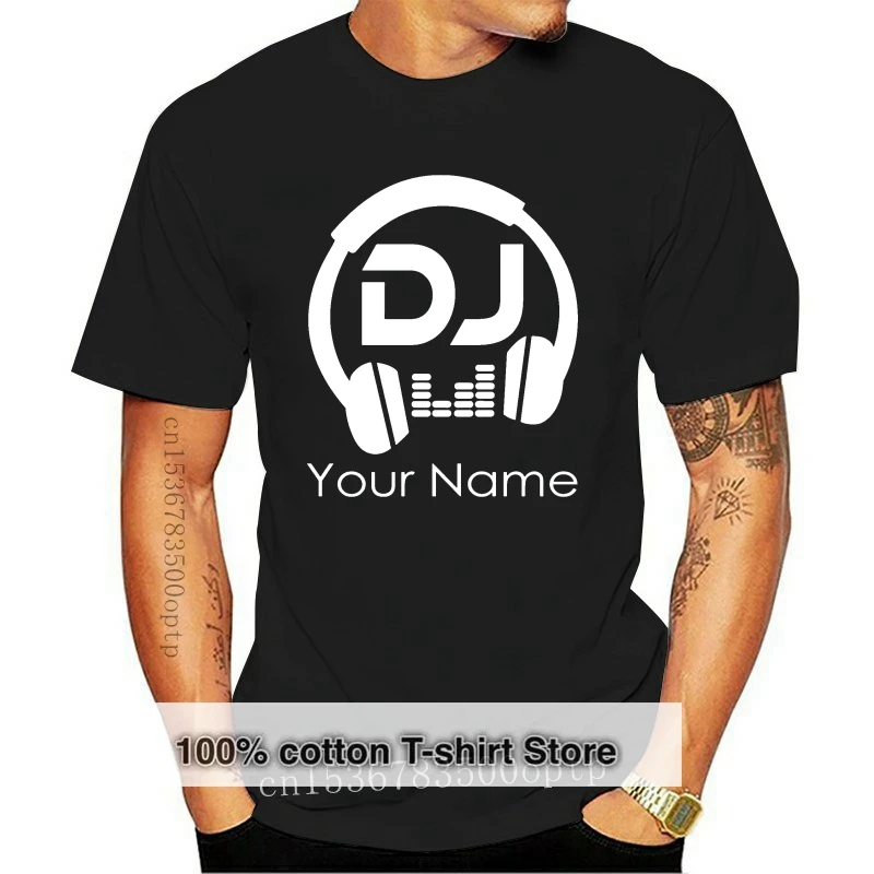 

Personalised Dj Headphones T-Shirt Dj T Shirt Kids Childrens Boys Girls Gym Tee Shirt