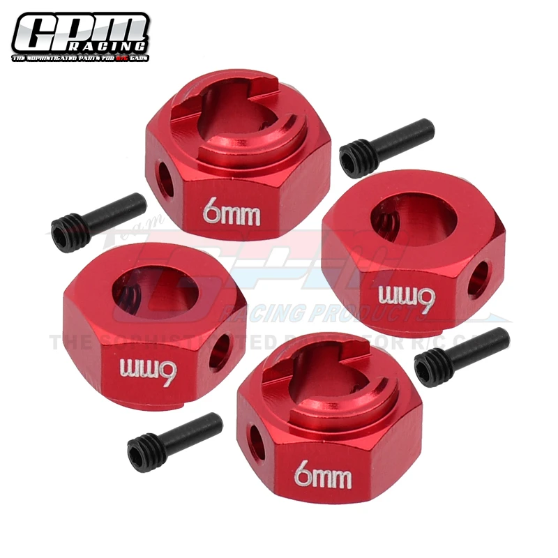 Шестигранные адаптеры из сплава GPM толщиной 6 мм для AXIAL 1/10 RBX10 Ryft Rock Bouncer AXI03005