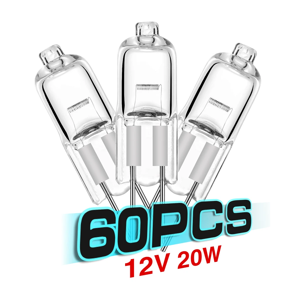 

60 шт., энергосберегающие галогенные лампы G4 12 В 20 Вт