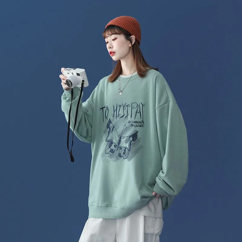 

Женские толстовки, однотонные корейские женские пуловеры с капюшоном, 2022 хлопок, плотные теплые толстовки большого размера для женщин