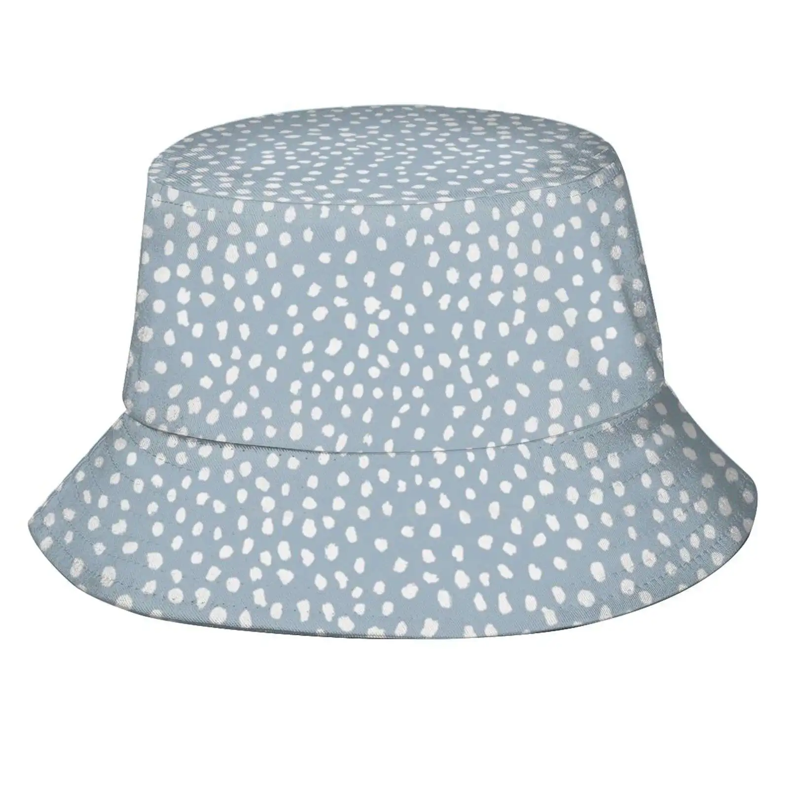 

Панама с голубым далматинским принтом унисекс, модная воздухопроницаемая шапка в горошек с изображением Далматинских собак, щенков, леопарда