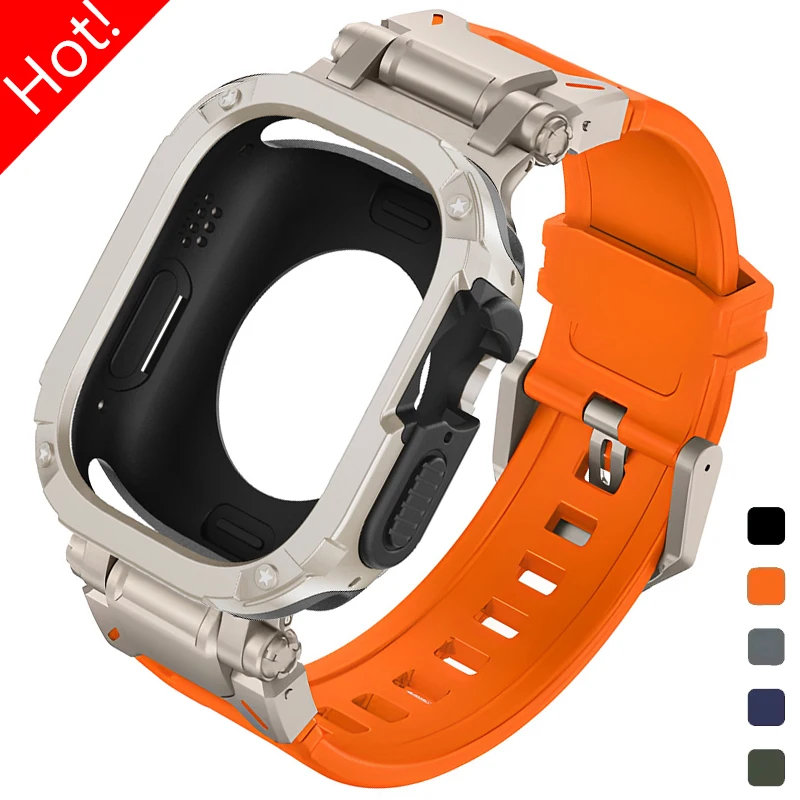 Силиконовый ремешок для Apple Watch Band Ultra CAOWTAN