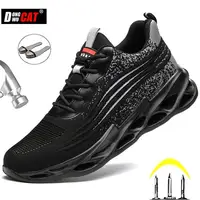 2022 Male Work Boots Indestructible Safety Shoes Men Steel Toe Shoes Puncture-Proof Work Sneakers Male Shoes Adult Work Shoes