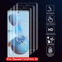 3pcs for xiaomi civicivi 1s mobile phone ultra thin screen protectors for xiaomi mi civi clear hydrogel film not glass