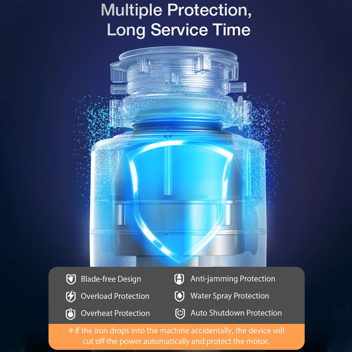 blitzhome bhwd1 380w 840ml 3000rmin food waste disposers home garbage shredder kitchen sink disposal chopper kitchen appliances free global shipping