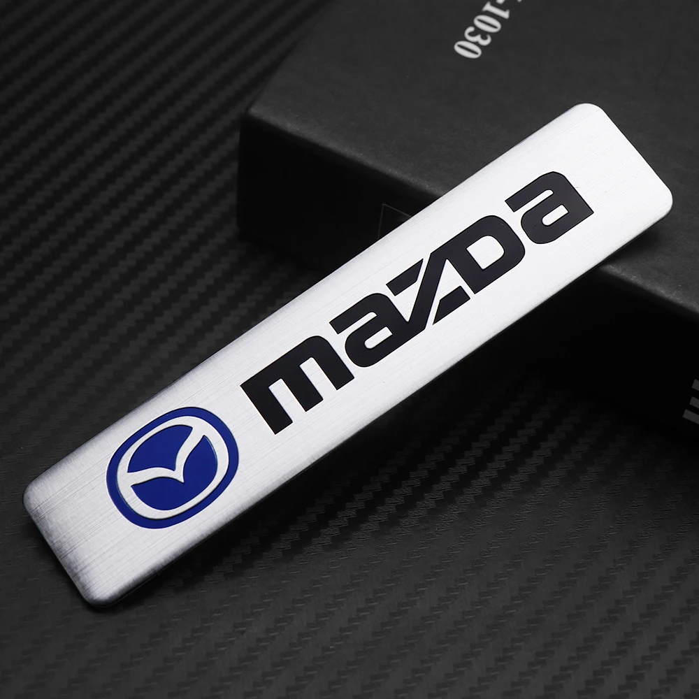 

3D Aluminum Car Badge Body Trunk Decor Sticker for Mazda 2 3 5 6 7 Demio MS Axela Atenza CX-3 CX-5 Auto Modification Accessorie