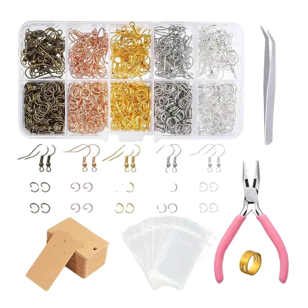 

1353Pcs DIY Earring Jewelry Making Craft Repair Tools for Bracelet