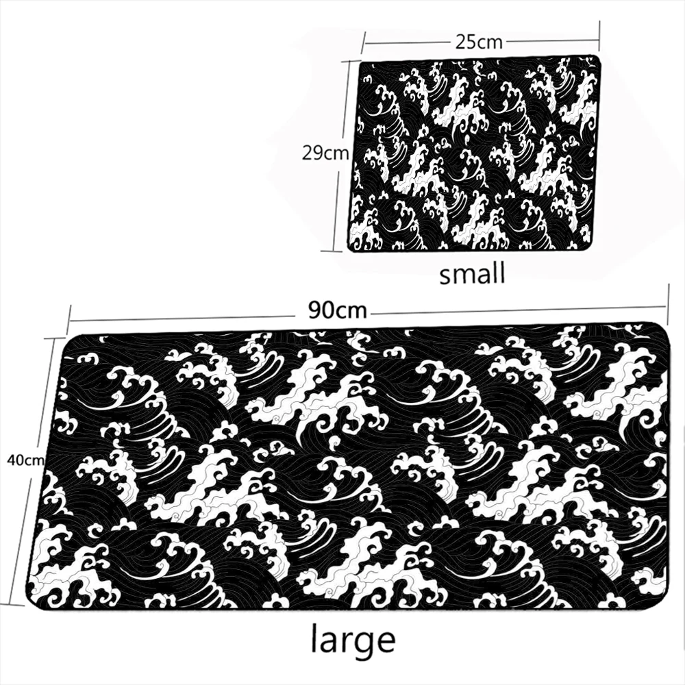 

Коврик для мыши Sea Wave, художественный коврик для мыши, Нескользящий Резиновый коврик для компьютера, большой Настольный коврик Xxl, коврики дл...