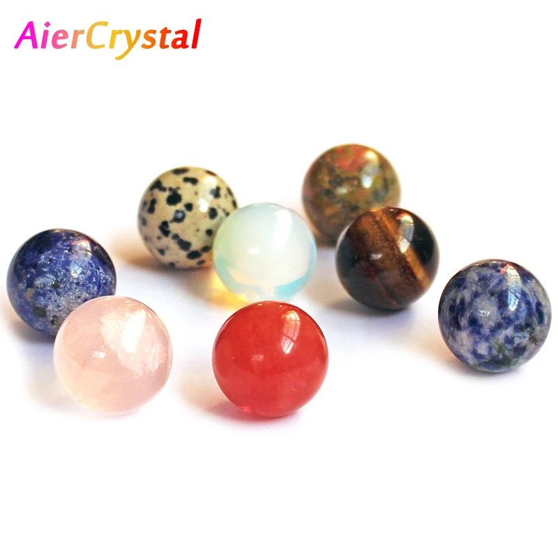 

Natural Crystal Starry Sky Blue Sandstone Crystal Ball Lucky Ornaments Transparent Ball Play Decorative Engraving and Polishing