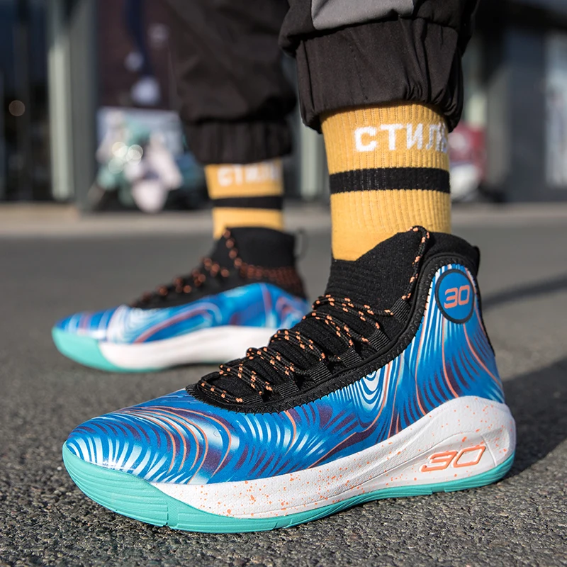 Men's Basketball Shoes Breathable Cushioning Non-Slip Wearable Sports Shoes Gym Training Athletic Basketball Sneakers for Women