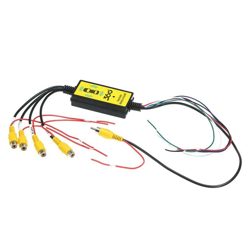 4To1 Автомобильная панорамная камера 360 видеопереключатель заднего вида для