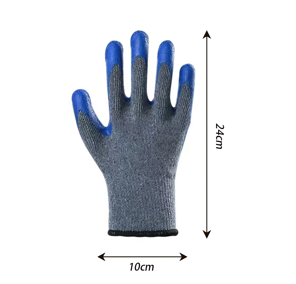 Латексные рабочие защитные перчатки устойчивы к поломке и нескользящим мужским
