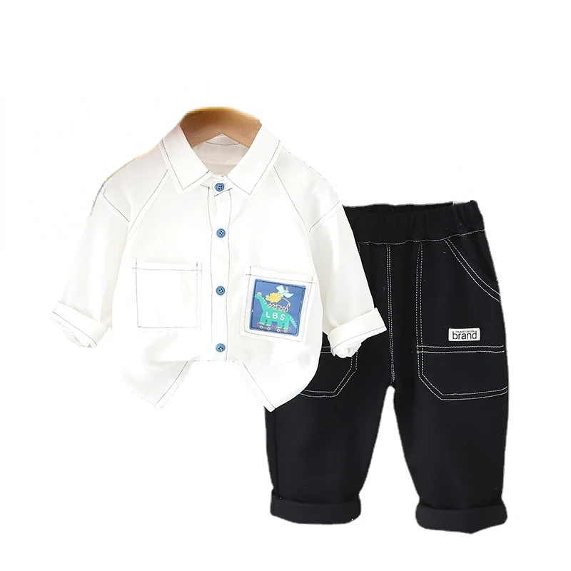 

New Spring Autumn Children Clothes Suit Baby Boys Fashion Shirt Pants 2Pcs/Sets Toddler Casual Costume Infant Kids Tracksuits