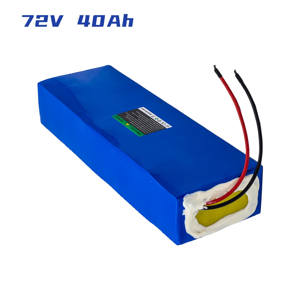 

72v 40ah battery pack + 50a bms max support 3600 watt motor for electric car battery electric motorcycle golf cart