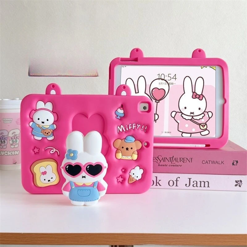 Фото Аниме-чехол Miffy для Apple iPad 12 Air 8, плоский корпус, привлекательный дизайн, мультяшный, хит продаж, новинка, оптом, качественные товары, простой и практичный. №3