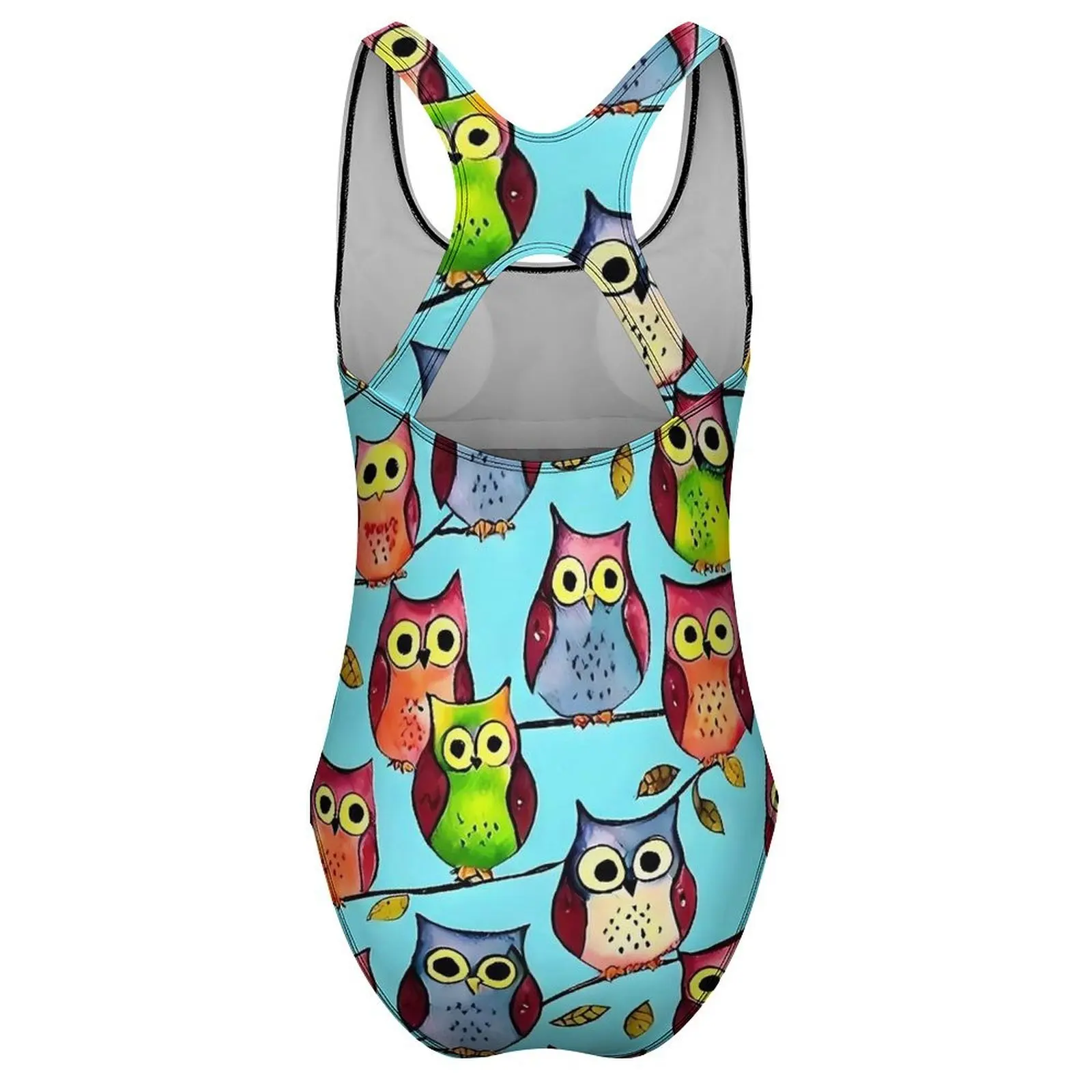 Смелый купальник с совой сексуальный яркий женский животными цельный