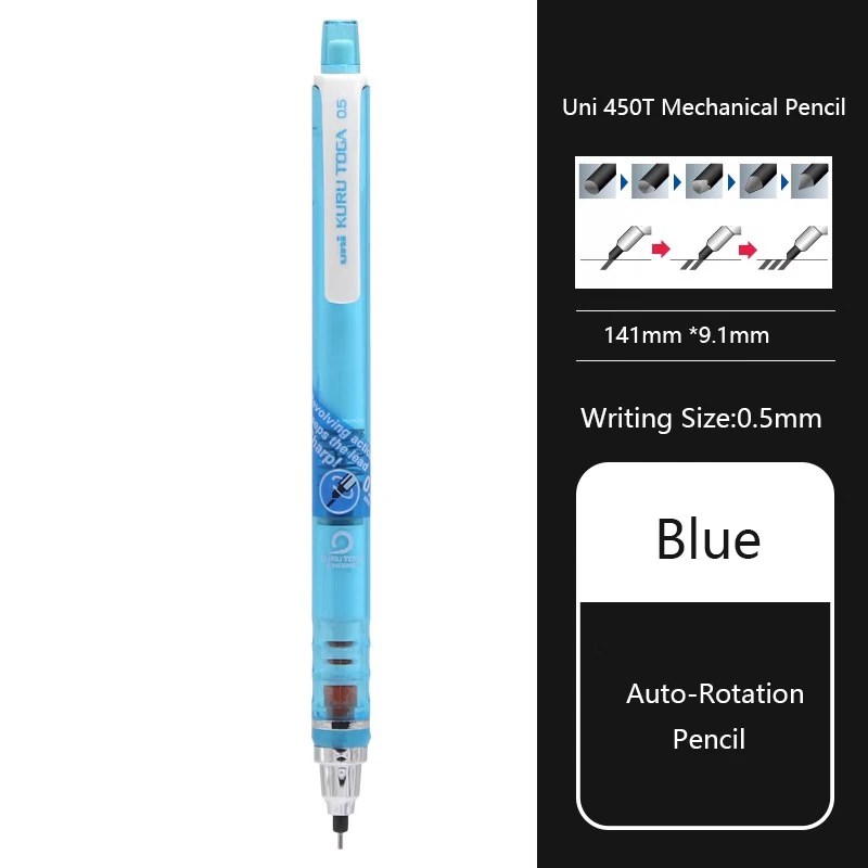 

Канцелярские принадлежности UNI, карандаш, школьные принадлежности, вращающийся механический карандаш, 4 цвета, 0,5 мм, заполнение, Япония, Mitsubishi, автоматический карандаш, подарок