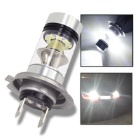 1x high quality led car fog light h1h3h4h7h8h1190059006 6500k white light super bright fog lamp bulb plug and play 12v