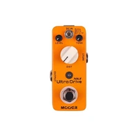 mooer ultra drive mkii distortion guitar effect pedal 3 modes true bypass full metal shell mds6 yellow