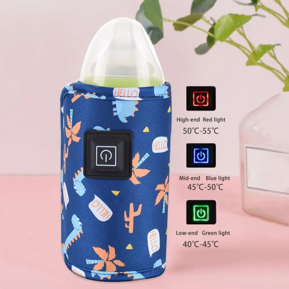 

Foldable Animal Printing Switch Button Travel USB Baby Bottle Keep Warm Bag Milk Bottle Insulation Bag for Shopping