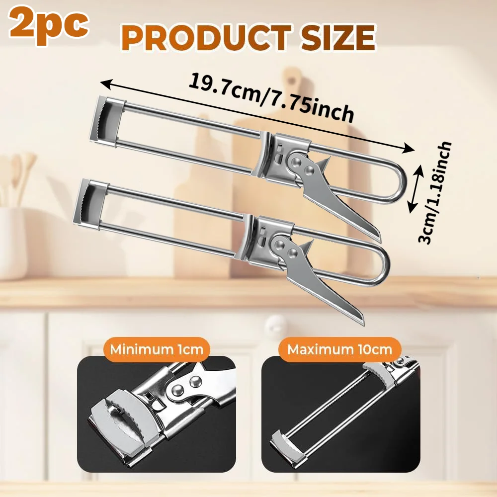 

Регулируемый открыватель для банок из нержавеющей стали