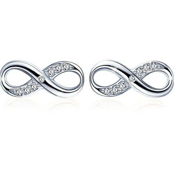 

European and American Fashion Note Earrings Women's 925 Silver Stud Earrings Asymmetric Music Symbol Full Diamond Dongdaemun