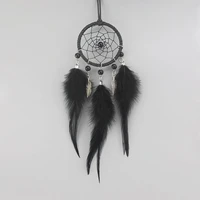 6cm exquisite small dream catcher car hanging indian style feather cute key chain creative pendant