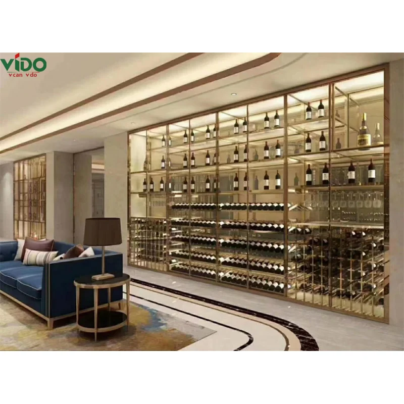 Современные роскошные шкафы для хранения вина на заказ стеллаж витрин