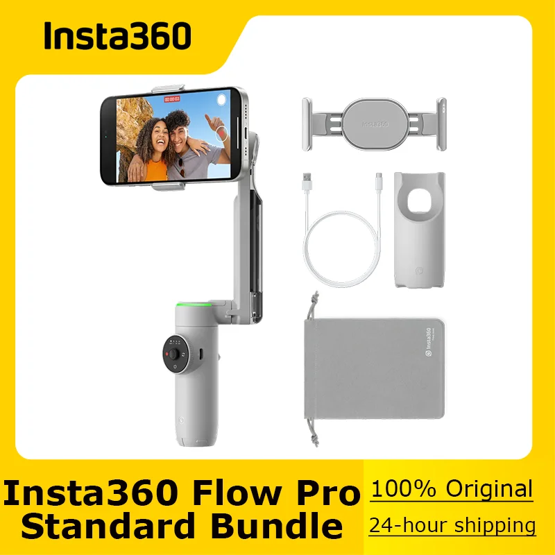 Insta360 Flow Pro — стабилизатор подвеса с искусственным интеллектом для смартфона