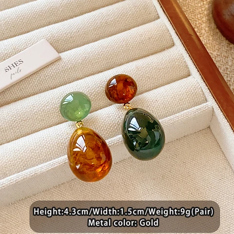 Серьги-капельки Taoya из акрила