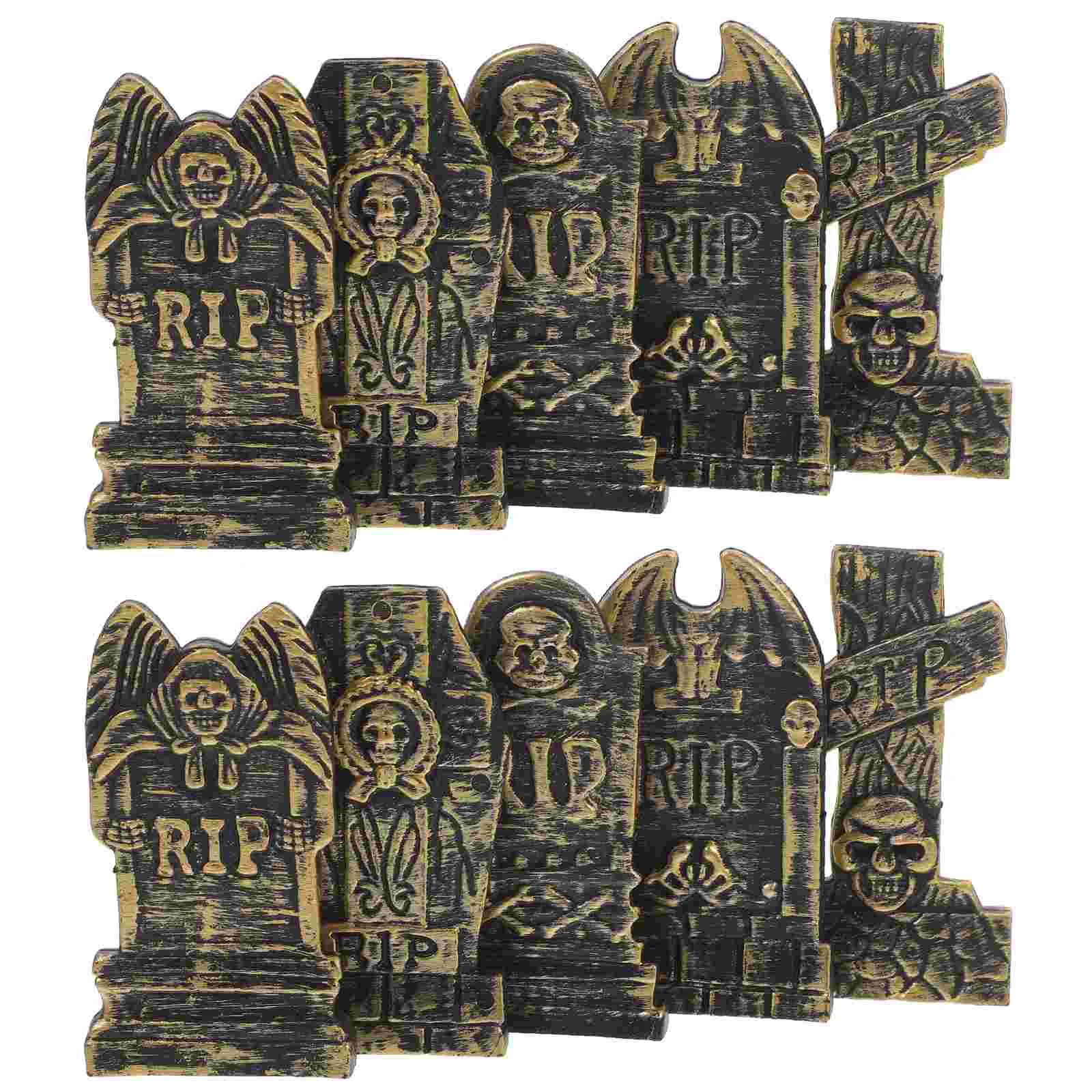 10 шт. украшение для надгробия в виде черепа реквизит на Хэллоуин форме поддельный