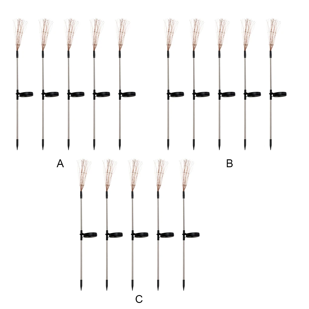 

Садовый светильник из нержавеющей стали на солнечной батарее с дистанционным управлением, 5 шт., IP65, водонепроницаемый цветной светильник с ...