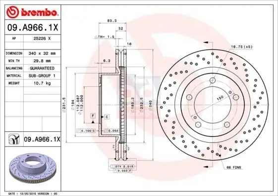 

0986479 R29 для диска ON (AD) 04-16 CRUISER