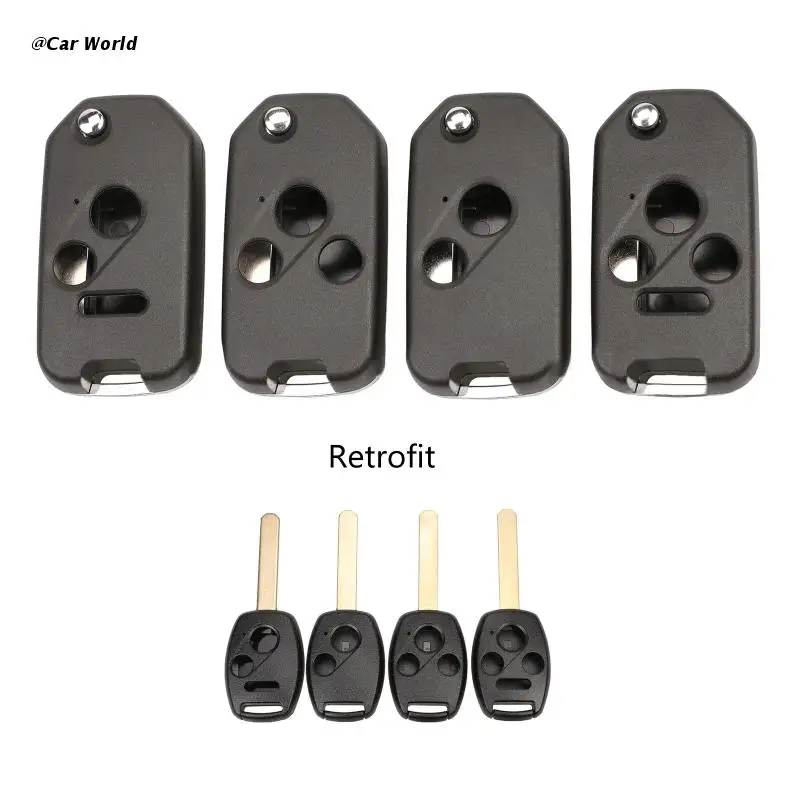 

Чехол для автомобильного ключа дистанционного управления с 2/3 кнопками для Pilot Cr-V Civic vision