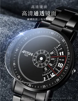 2022 Fashion Mens Watches Luxury Stainless Steel Quartz Wristwatch Calendar Luminous Clock Men Business Casual Leather Watch Other Image
