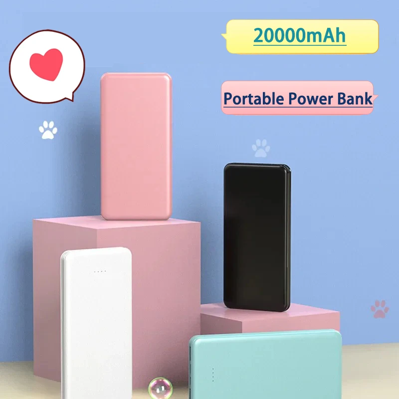 Лидер продаж внешний аккумулятор на 20000 мАч быстрая зарядка большой емкости 10 Вт