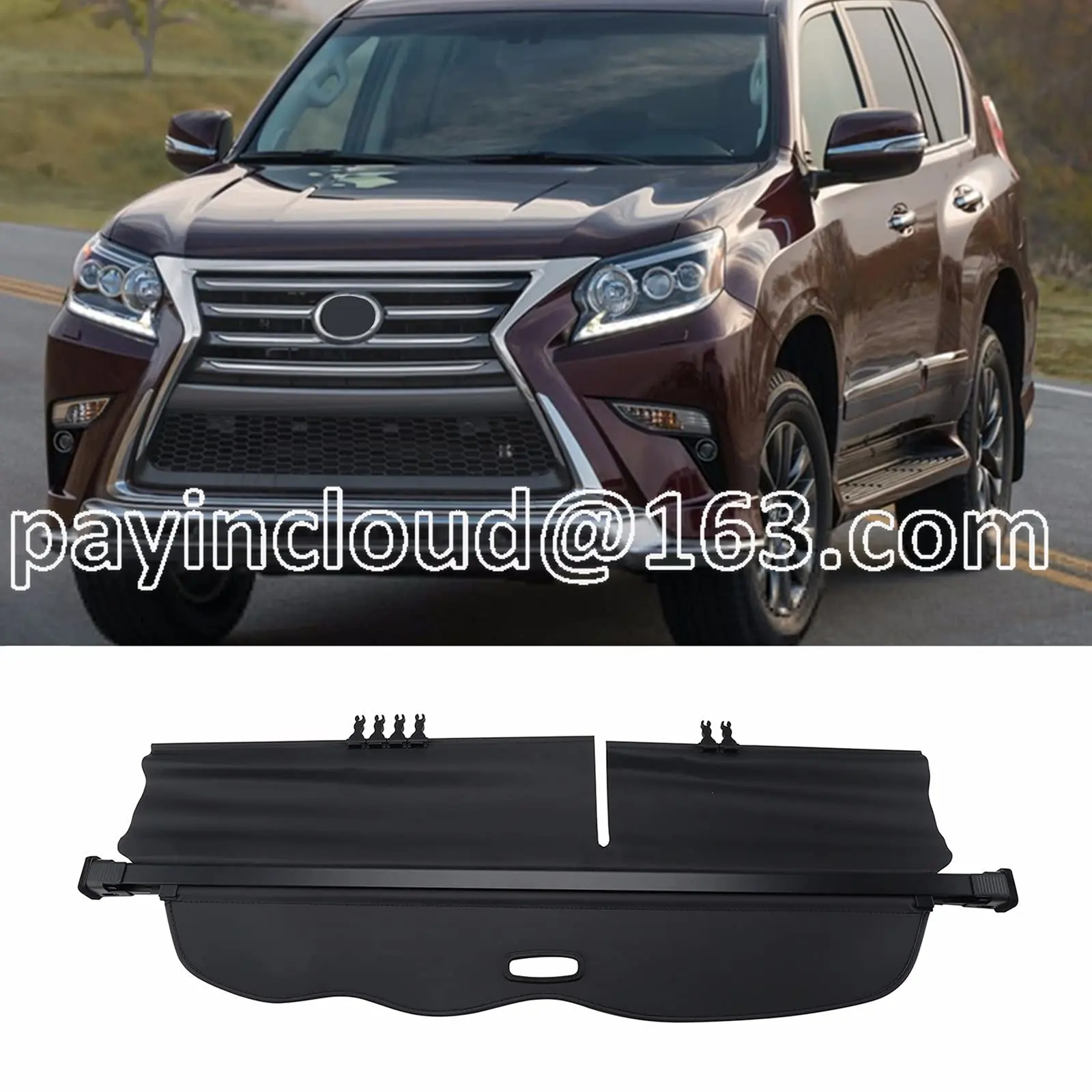 

Retractable SUV Cargo Shade Cover Fit for Rear Trunk Luggage Shade