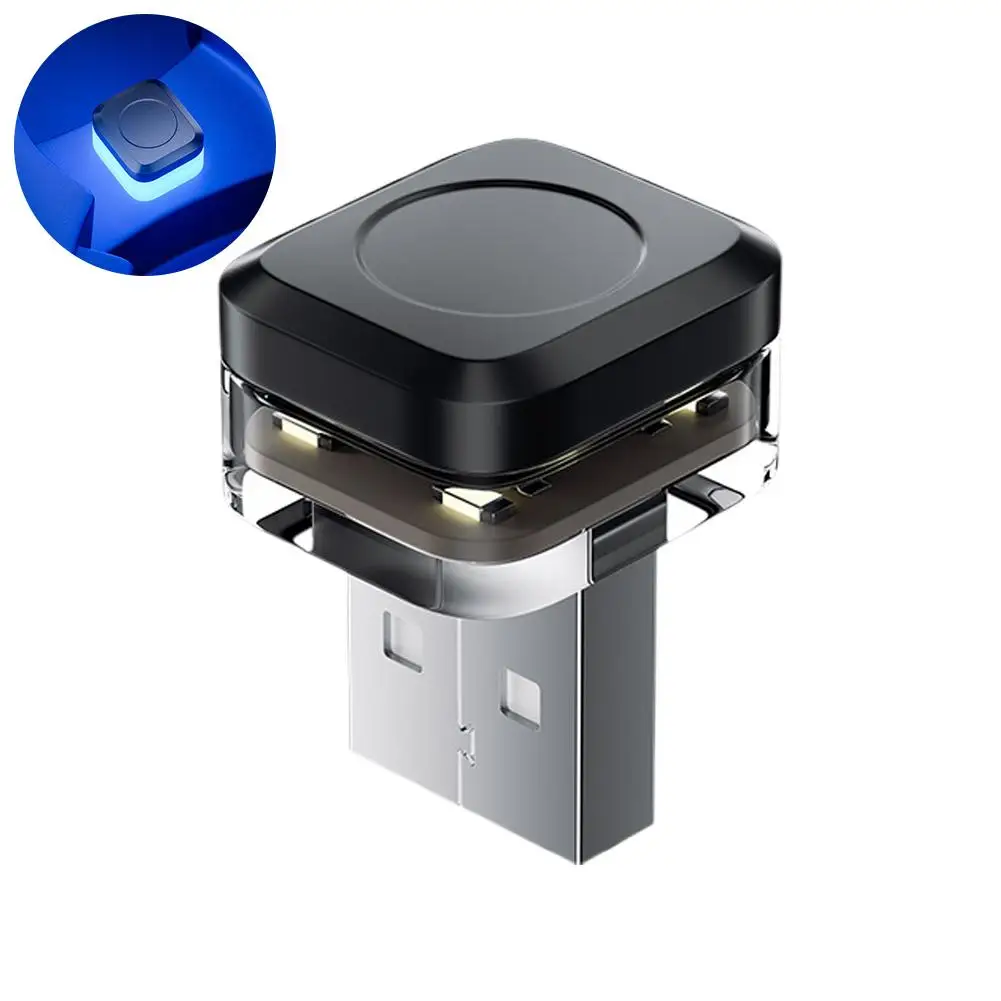 Новый универсальный USB-светильник для салона автомобиля, атмосферный свет, светодиодные сигнальные огни, лампа для автоматического чтения, украшения, аксессуары для салона автомобиля