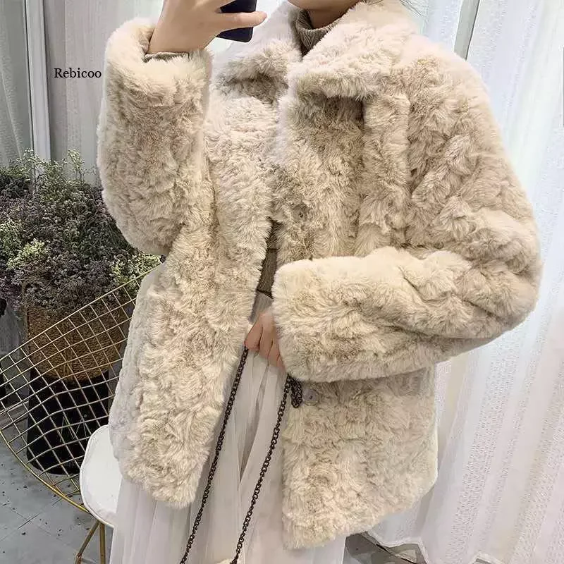 

Short Woolen Coat Women's Korean Version Plush Autumn And Winter Trendy Women's Wear Jackets