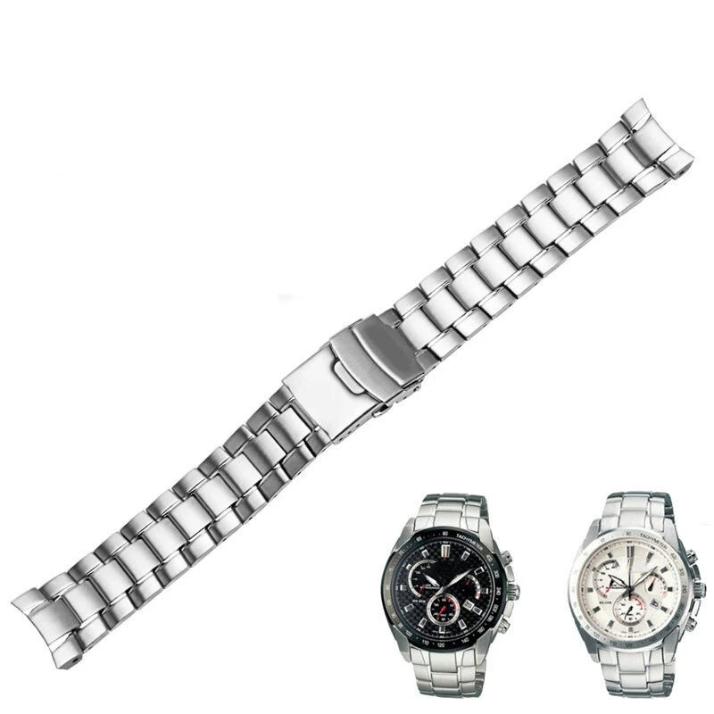 Stainless Steel Watch Strap For Casio EF-312 EF-533 EF-521 EF-535 EF-546 EF-563 EF-546 Metal Watchband Replacement Bracelet