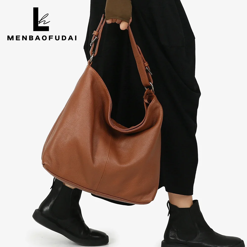 

Повседневная женская сумка из воловьей кожи с верхним слоем и диагональным крестом на одно плечо, мягкая кожаная сумка