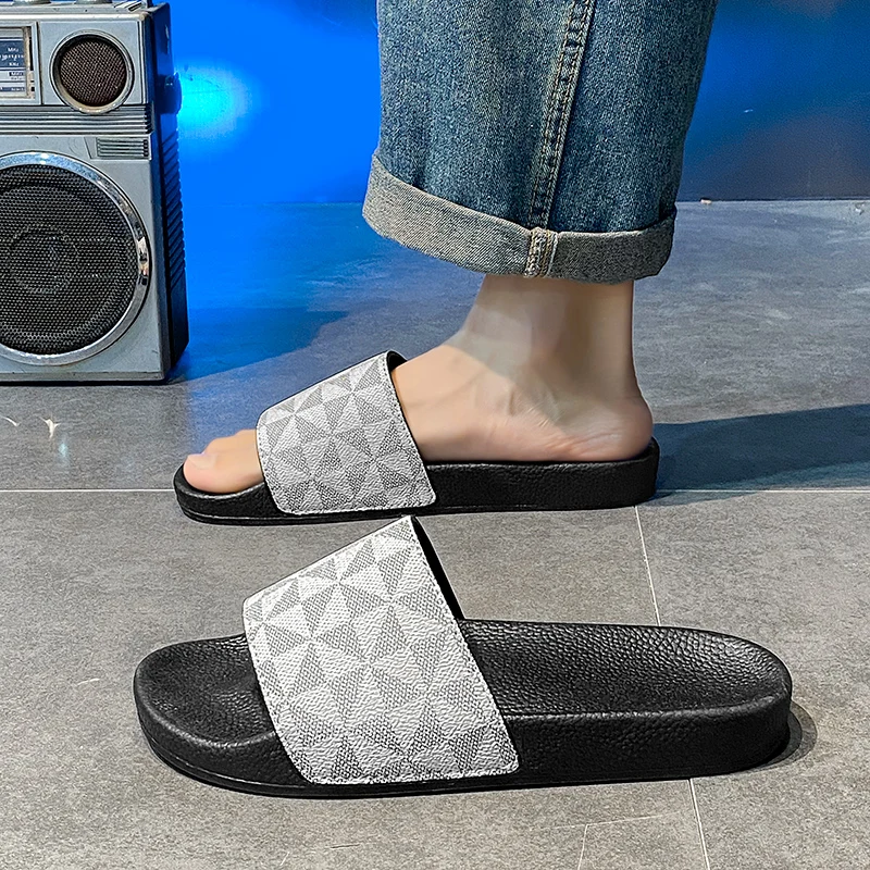 Босоножки мужские летние большого размера 39-47 модные шлепанцы для пляжа