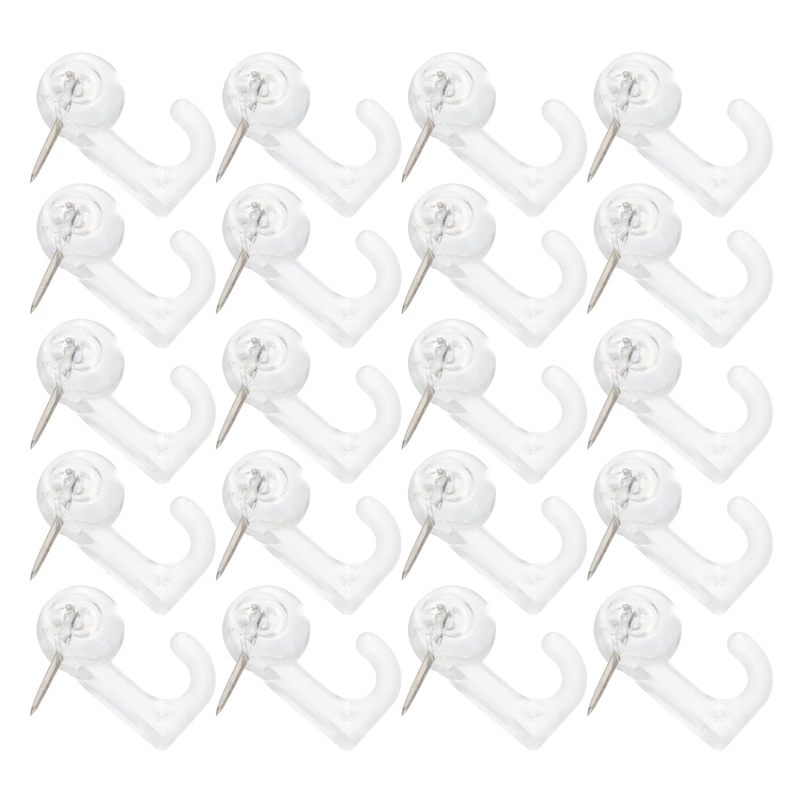 

50 Pcs Bulletin Board Hook Pushpin Office Metal Clothes Rack Hooks Alloy Photo Fixing